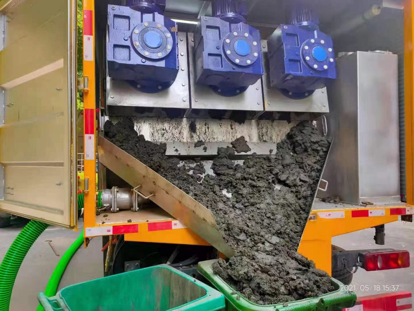 科尔沁化粪池清掏城市维护站-泥浆净化干湿分离处理